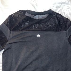 Alo mesh and cotton t shirt worn like twice